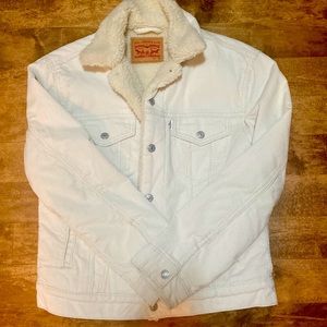 Levi’s womens white Sherpa